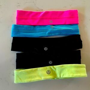 5 Lulu lemon head bands